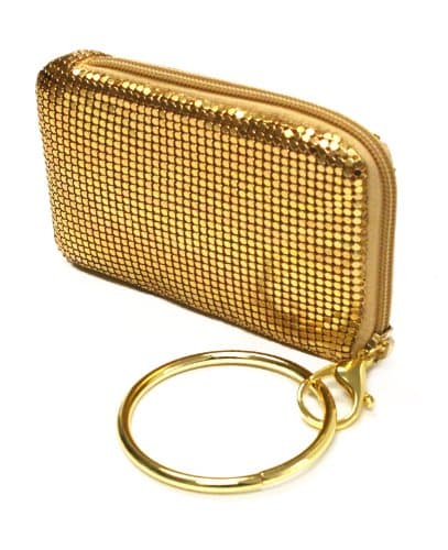 Tsubota Pearl Bling Bangle Pouch, Gold