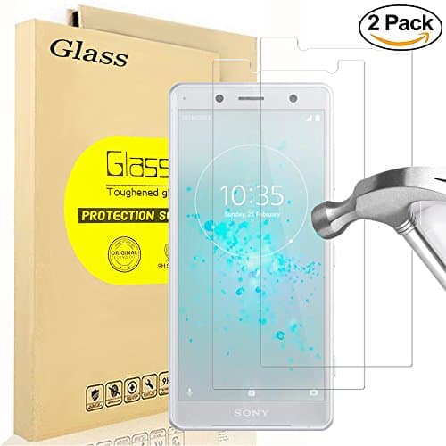 AOLANDER [2 Pack] Sony Xperia XZ2 Compact Screen Protector, [0.3mm, 2.5D] [Anti-Scratch] [Anti-Fingerprint] [Easy Installation] [Ultra Slim HD Clear] Tempered Glass Screen for Sony Xperia XZ2 Compact
