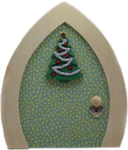 Green Elf Door - Christmas Tree Design