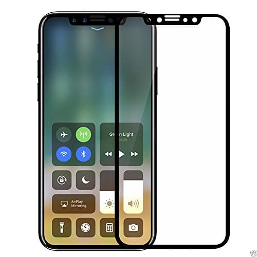 iPhone X Screen Protector, RS ACCESSORIZE [Easy Installation Frame][Face ID Compatible][Case Friendly][Military Grade Invisible Shield] Premium Tempered Glass Screen Protector For Apple iPhone X (Black 2 Pack)