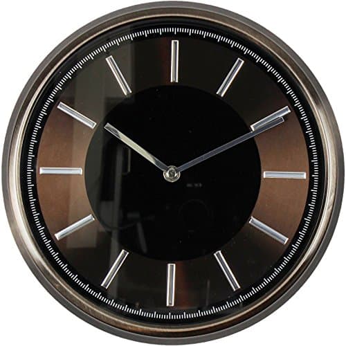 Hometime Sepia Bronze Aluminium Wall Clock