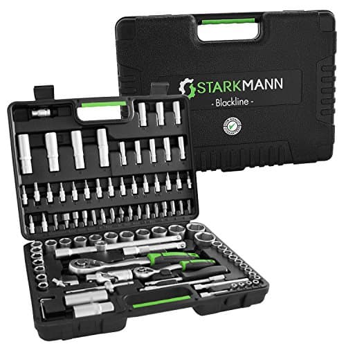 STARKMANN 94 pieces tool case, socket set ratchet box