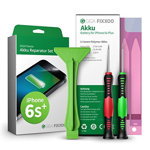 GIGA Fixxoo iPhone 6s Plus Battery Replacement Kit Complete with Instructions, Tools for Easy Repair