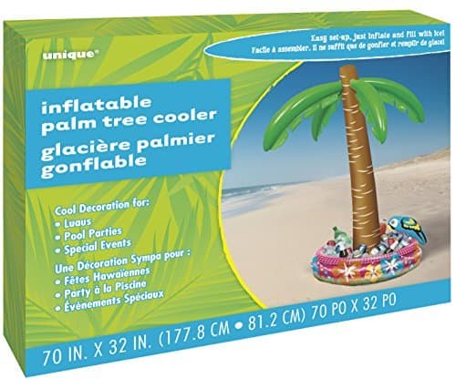 Large Palm Tree Inflatable Drinks Cooler by Unique Party