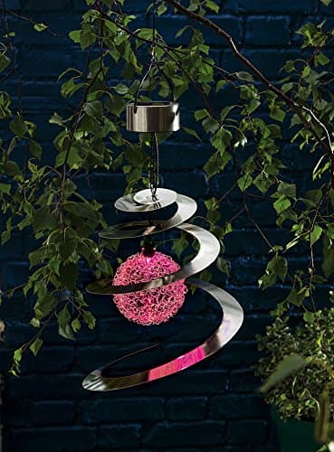 Brights Solar Saturn Spiral Windspinner Light