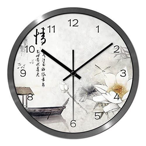 Wall clock, simple and stylish wall clock, ultra-quiet clock,quiet wall clock?Creative home pendant,14Inch