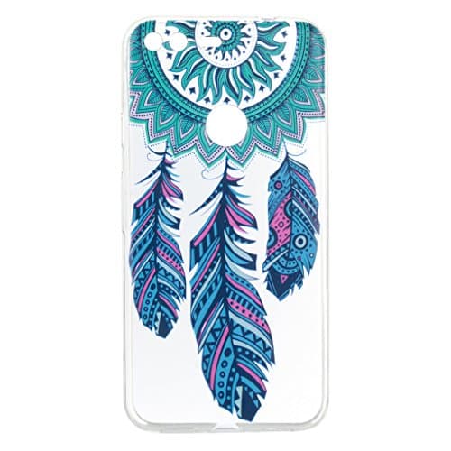 For Google Pixel Case [with Free Screen Protector],Kwapo® Ultra Slim Transparent Soft TPU Silicone Back Rubber Bumper Clear Creative Pattern Design Flexible Protector Cover Case for Apple Google Pixel - Dreamcatcher