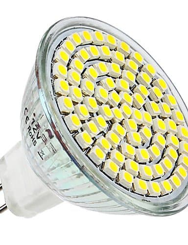 ShangYi GU5.3 / E14 / GU10 / E26/E27 3.5 W 80 SMD 3528 300 LM Natural White / Warm White MR16 Spot Lights DC 12 V , warm white-e14