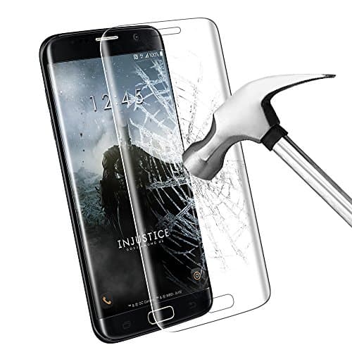 Galaxy S7 Edge Screen Protector, Samione 3D Full Coverage Galaxy S7 Edge Screen Protector 9H hardness glass Screen Protector Film for Samsung Galaxy S7 Edge -Transparent (1 Pack)