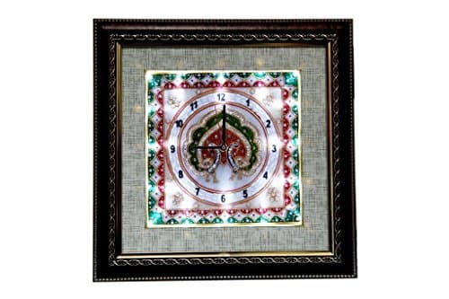 Marble &amp; Wooden Clock With Led Light