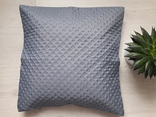 '"Laurine Reversible Bedspread Quilted Bedspread, Microfibre, silber/graphit, 40cm x 40cm Kissenhulle