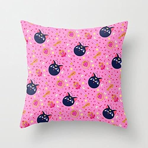My Honey Pillow Chibi Moon Pattern / Sailor Moon Throw Pillow By Lauren C Skinnerfor Your Home