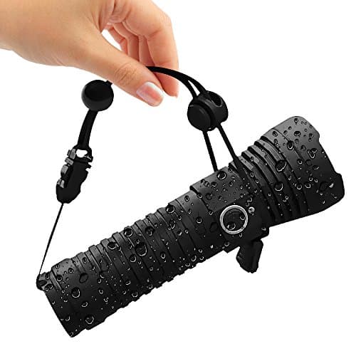 Libopower Led Flashlight with Micro USB Charger 1100 Lumen Torch, Skid Resistance and Waterproof LED Torch for Outdoor Use Aluminium Alloy Flashlight Rechargeable 26650 Batteries Included