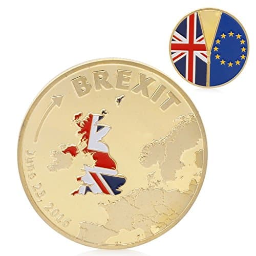 2016 Brexit Commemorative Coin Plated Gold