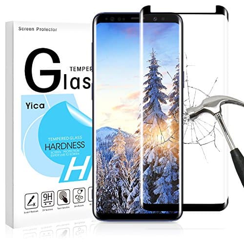 Yica Galaxy S9 Plus Screen Protector, Galaxy S9 Plus Anti-Scratch Tempered Glass Screen Protective Film Cover [9H Hardness] [Bubble Free] for Galaxy S9 Plus
