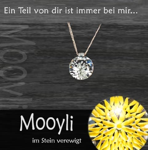 Mooyli - Fill in a crystal for a special keepsake. Remember and keep a little bit of everything important.