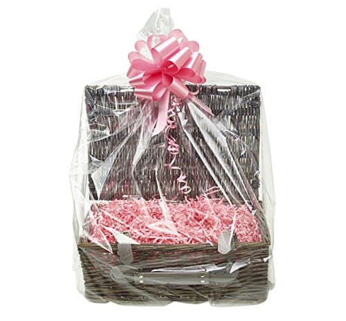Small Willow Hamper in Grey, White or Brown - Traditional Storage Gift Basket Make Your Own Hamper Kit