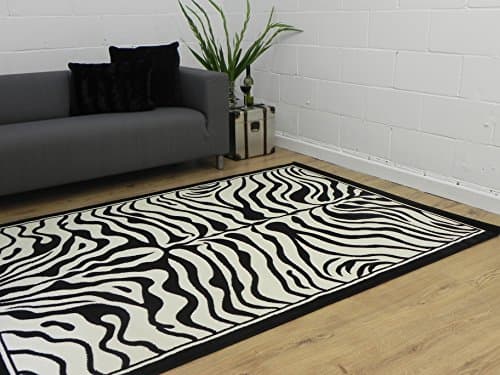 New Black and White Zebra Pattern Rugs and Runners