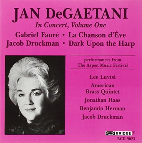 Jan deGaetani in Concert