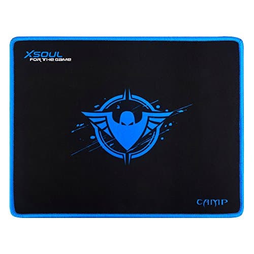 Gaming Mouse Pad-Mat Waterproof Larger Size Textured 3D Design Surface Silky Smooth Non-Slip Backing Stitched Edges for Pro Gamer XSOUL CAMP