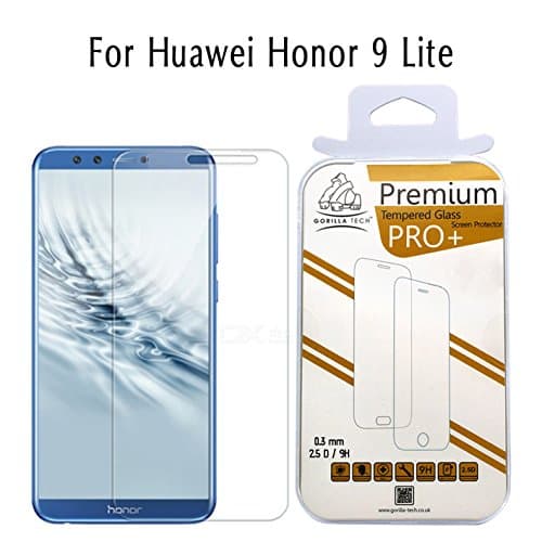 Premium Tempered Glass Screen Protector for Huawei Honor 9 Lite Invisible Shield 0.3mm Cover 9H Hardness HD Crystal Clear Shatter and Scratch Resistant Touch and Face ID Compatible