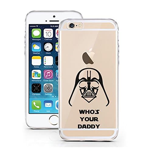 iPhone 7 Case by licaso® for the iPhone 7 TPU Case Who's your Daddy Star Wars Darth Vader Clear Protective Cover iphone7 Mobile Phone Sleeve Bumper (Who's your Daddy)