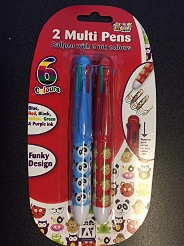 2 Multi Pens with 6 ink colours