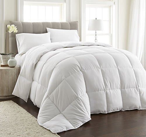 Emolli Duvet Insert, Brushed Microfiber Comforter, Quilted White Comforter Set, Plush Down Alternative Fill, Box Stitched, Hypoallergenic (Single Bed 135 x 200 cm)