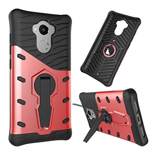 Xiaomi Redmi Note4/4 prime/4 pro Case, Tollcuudda Back Case Cover Pouch With Stand for Hongmi Note4/4 prime/4 pro Soft TPU and Hybrid Hard Rigid PC Covers Shock-Absorption Slim Fit Protective Cases for Xiaomi hongmi Note4/4 prime/4 pro - red