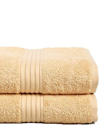 Chortex Bath Sheet (Pack of 2), Maize, 35" x 60"