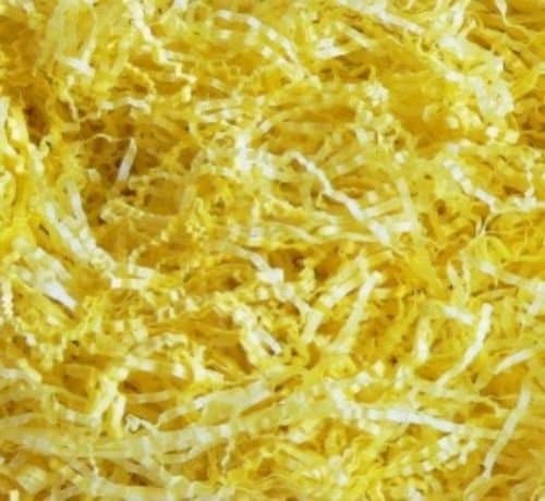 2KG 2000 grams Yellow - Hamper Shred Gift Box Packaging - Extra Soft Shredded Tissue Paper