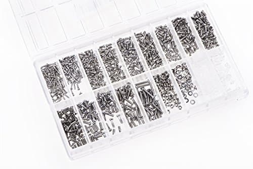 14 Pcs Screw Set for Precision Mechanics Clock Maker Camera Photo + 2x Mixed Nuts + 2X Assorted Rubber