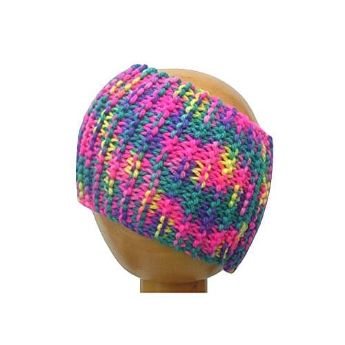 Dreadz Chunky Knitted Head Band (Bright Neon)