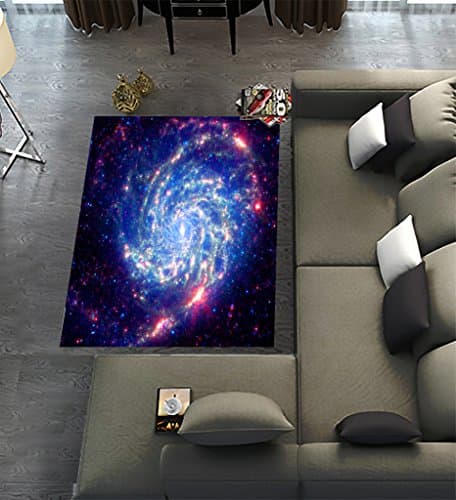 Custom Universe Space Galaxy Nebula Cloud Outer Space,Area Rug Dining Room Home Bedroom Carpet Floor Mat 7'x5'
