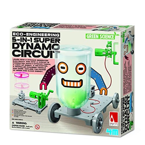 Build Your Own Dynamo Electronics Circuit board - Simple Construction Kit - Number 1 Educational - Educational Toys &amp; Games Present Gift Idea For Treat, Reward or Pocket Money Kids Children Girls Boys
