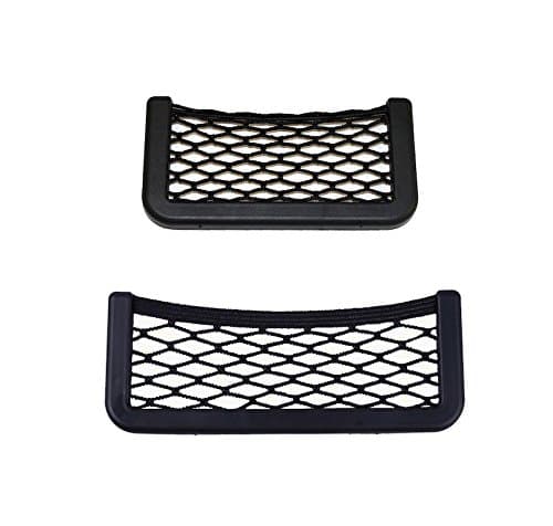 GELAN 2x Storage Net Medium + Large Mesh Storage Compartment Storage Stretch Depot Car Cars, Trucks, Compartment Drawer Self-Adhesive Storage Black Duo Set for Jeep