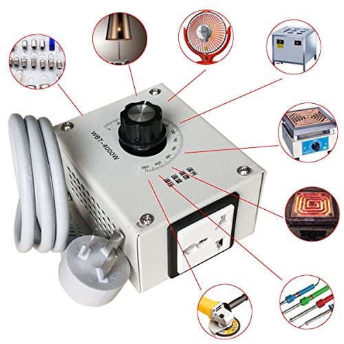 Abaobao-4000W AC 0V-220V Variable Voltage Controller for Fan Speed Motor Temperature Dimmer