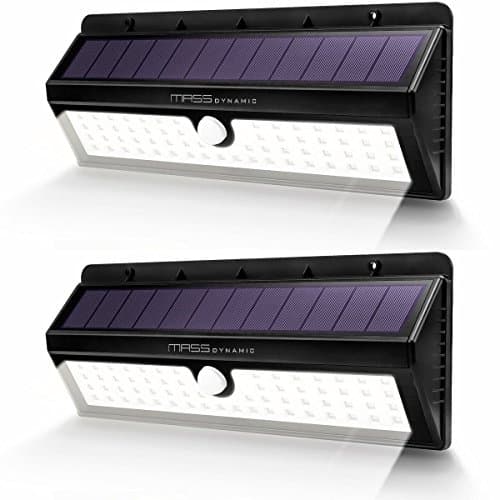 62 LED Solar Light with 120 Degree Wide Angle Motion Sensor Outdoor Garden Security Wall Light Waterproof PACK OF 2