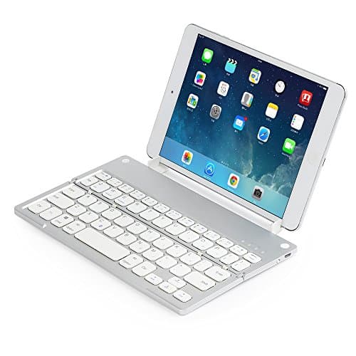 Harmonica Foldable Wireless Bluetooth Keyboard, Moreslan Portable Keyboard with Holder for Android, IOS, Windows, Built-in Rechargeable Lithium Battery