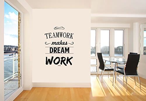 Vinyl Decorative Teamwork 40X60 cm Black