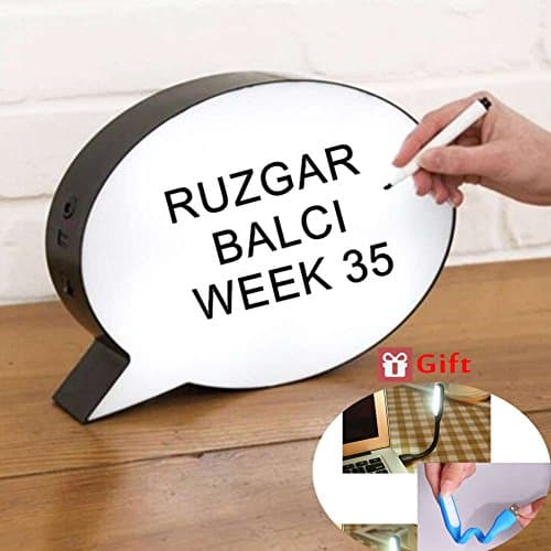 Speech Bubble Light Box - Erasable Handwriting Light Box,LED Handwritten Message Light box Make Your Life Full of Fun.including 2* USB Lights
