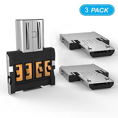 Faost USB C to USB3.0 adapter,Converts Type C to Micro USB,Micro OTG to USB Adapter for 2016 MacBook Pro,Google Pixel/Pixel XL,Apple,Sony Samsung LG Huawei,Nexus 5X,usb Drive and More (Black,M1)