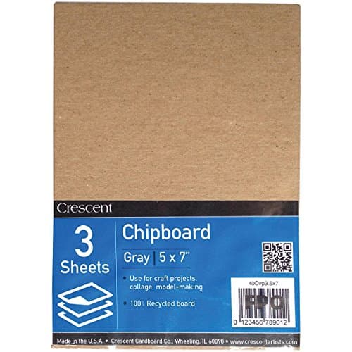 Crescent Creative Products VP40C-0507 (3 Count) #40C Value Pack Recycled Chipboard, 5" X 7"