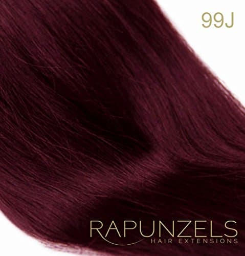20" Pre bonded 0.5 gram i / stick tip, micro ring remy human hair extensions - choose your colour (99J Cheryl's Burgundy)
