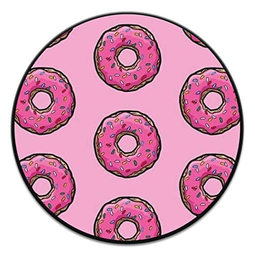 Multi-Function Mounts and Holder,Pop Mount Socket for iPhone,Cheap Expanding Stand and Grip for Smartphones and Tablets - Pink Donut Black