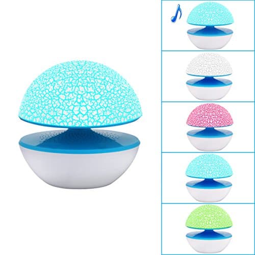 USB Powered Light PC Speakers,Crack Speakers,Home Computer Speakers, RGB Light Speaker,Heavy Bass for PC/Computer (BLUE_Crackle)