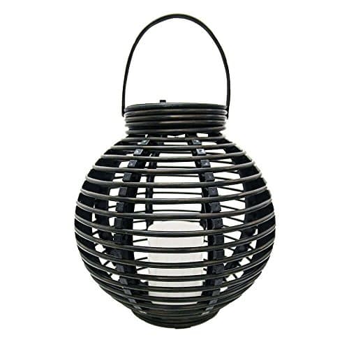 TJ Hughes Solar Rattan Table Lantern