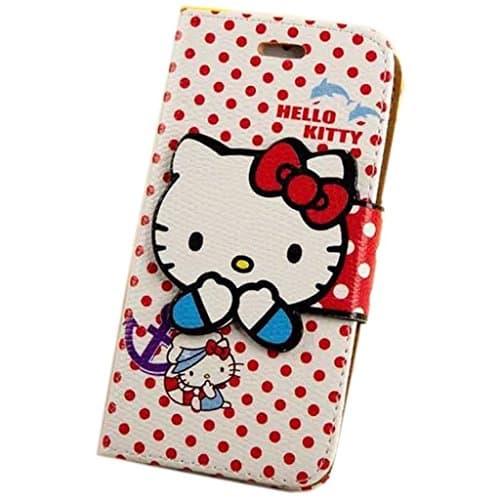 Hello Kitty Case simil Leather for iPhone 6 Plus