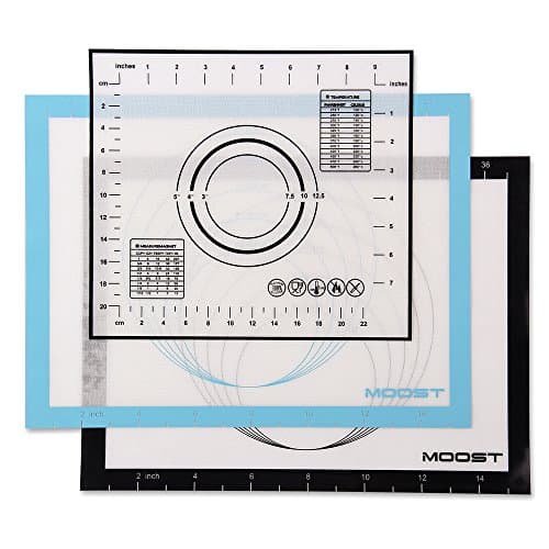 Baking Mat - Silicone Baking Sheet Liners for Toaster Oven Non Stick Cooking Mat for Pizza/Hot Dog/Sandwich/Cookie Making - 3 Pack