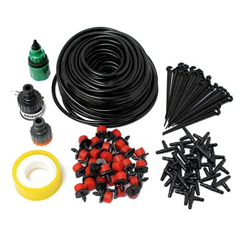 Razy Micro Flow Drip Watering Irrigation Kit with Hose, Automatic System for Flowers, Plants, Bonsai, Garden and Patio (25 m)